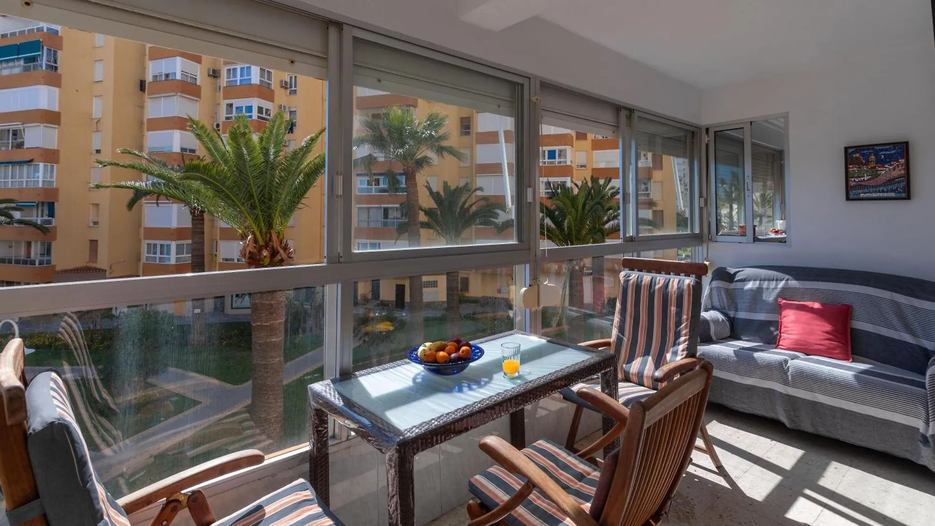 Apartamento Familiar, Terraza Con Vistas Al Mar, Piscina, Pistas De Tenis, Wifi Y En Primera Linea De Playa Algarrobo Costa Apartment